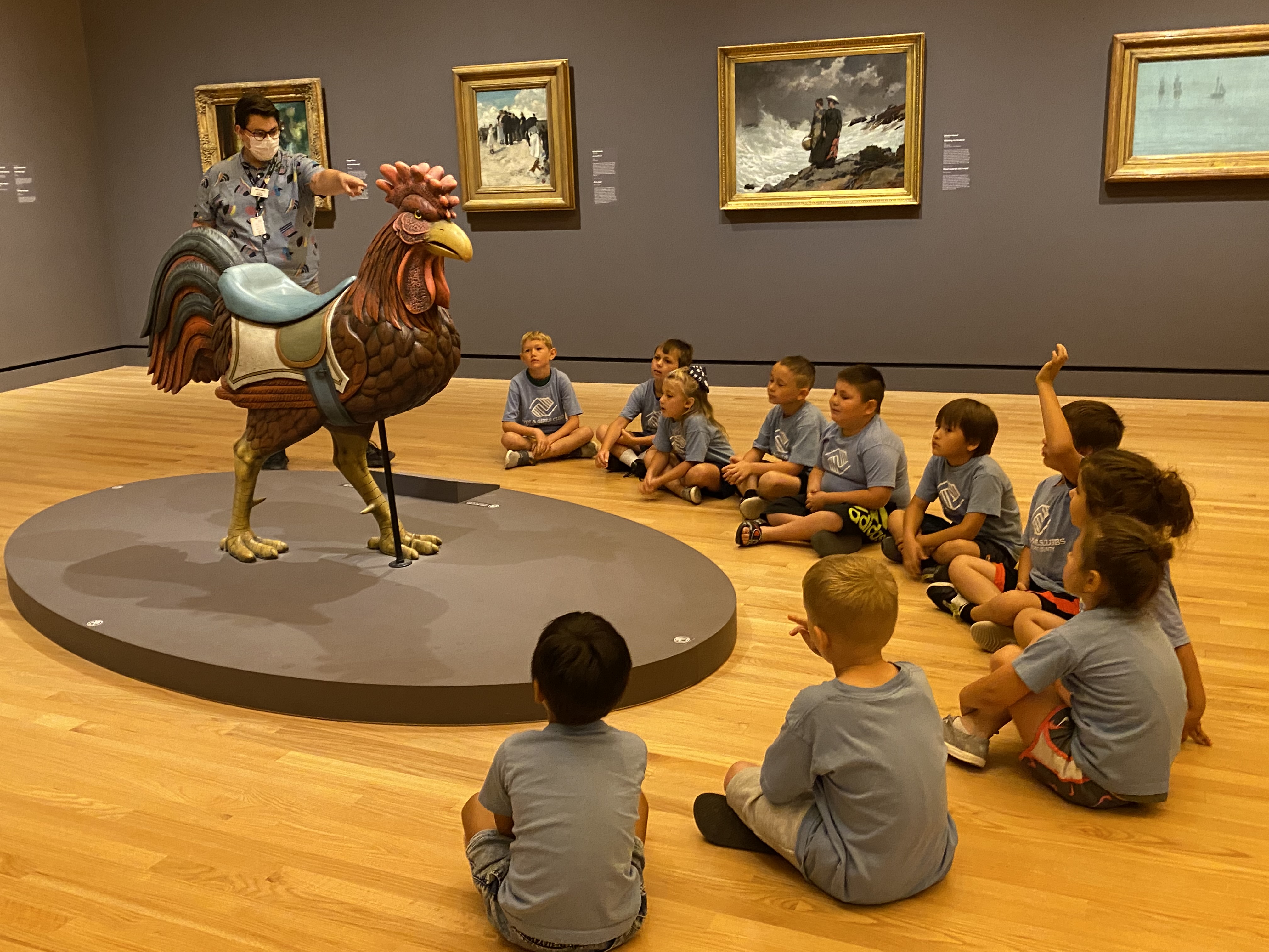 B&GClub_ArtMuseum Boys and Girls Club Members at an art museum.