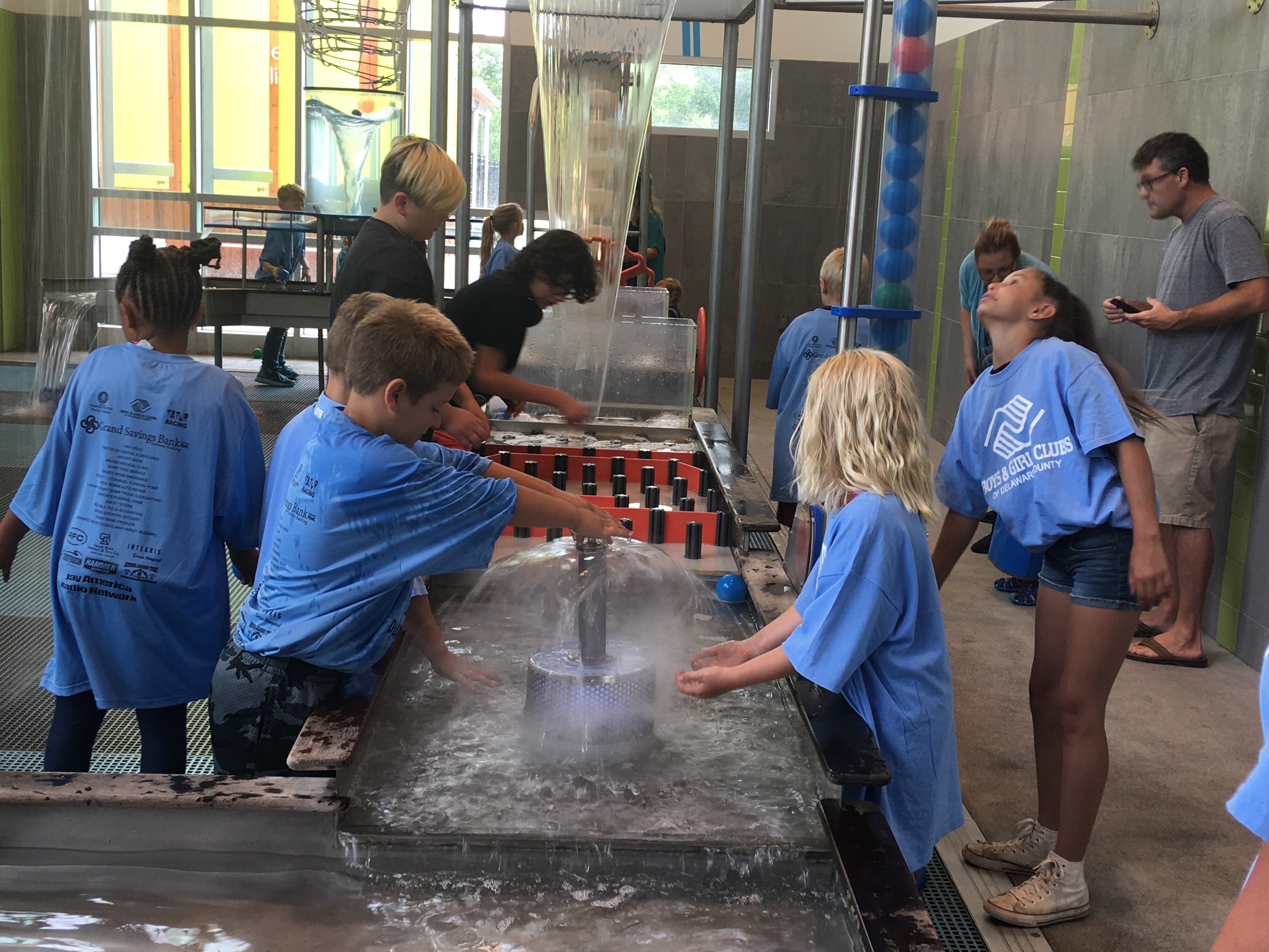 ScienceWater Boys & Girls Club members at a science museum